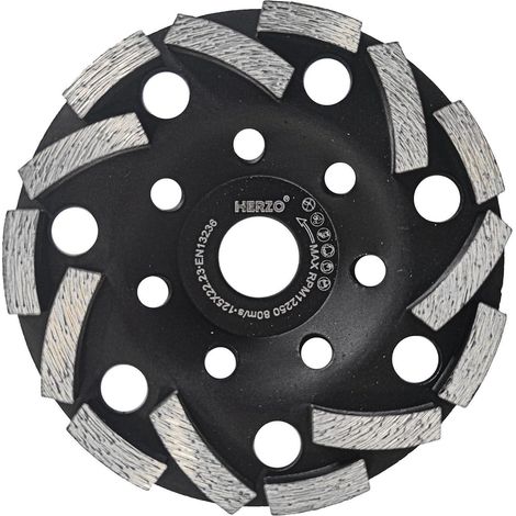 Diamantschleiftöpfe 125mm 22,23mm Beton Stein Naturstein Schrägzahn (1/5)