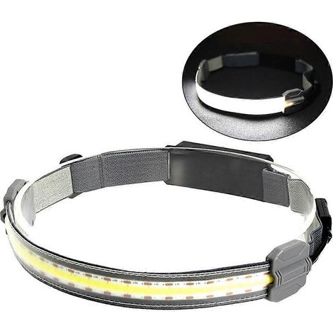 Lampe frontale lampe de travail 3 modes COB+LED, barre lumineuse, bandeau, clignotant, veilleuse (1/4)