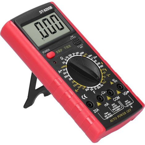 Multimètre Digital DT9205B Haute Précision - Testeur de Tension AC/DC, Courant et Résistance avec Affichage LCD et Protection Surcharge (1/5)