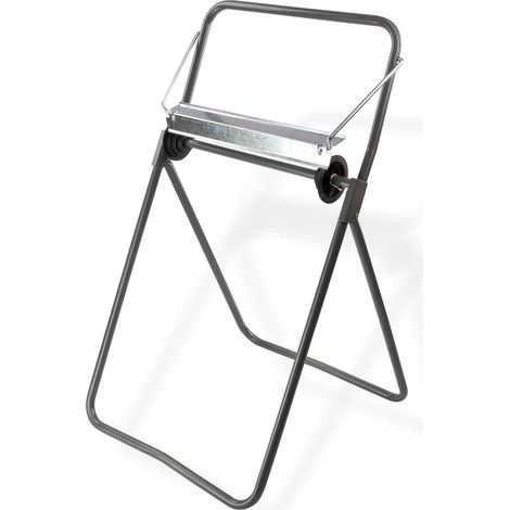 Metall Putzpapier Rollenhalter Ständer für Putztuchrolle 40cm verzinkt