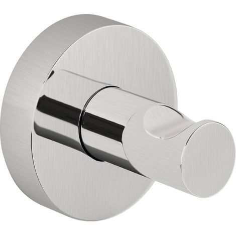 tesa 59345-00000-00 selbstklebend Powerbutton Haken Premium, Silber-matt (1/3)