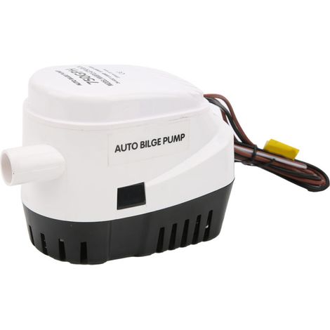 Pompe de Cale 750GPH, Pompe Submersible Automatique avec Interrupteur à Flotteur, Protection contre la Corrosion et L'incendie pour Bateaux. (1/5)