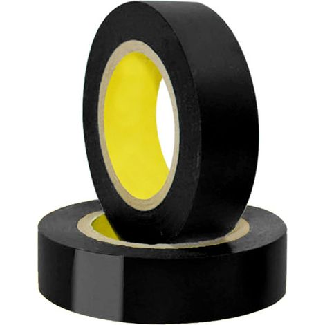 Ruban isolant électrique Ruban électrique Ruban étanche noir Ruban isolant Ruban de réparation Ruban d'étanchéité pour protéger, réparer, connecter les câbles 2pcs (1/2)