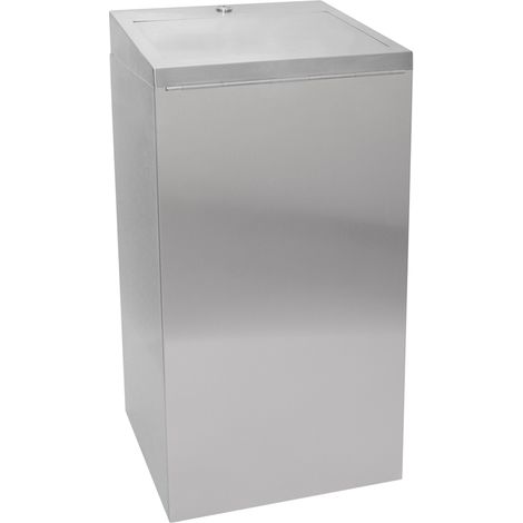 KWC Rodan Abfallbehälter Aufputzmontage, 30 Liter, Edelstahl