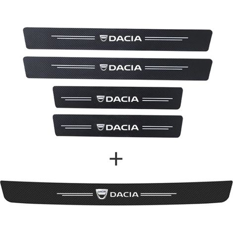(5 pièces pour DACIA) Bandes de seuil de porte de coffre,pare-chocs,autocollant anti-rayures pour DACIA (logo Duster,Spring,Logan,Sandero,Jogger,Lodgy,Dokker) (1/3)