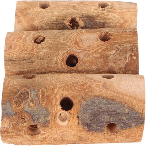Bâtonnets à mâcher pour petits animaux, 3 pièces, bâtons en bois de pomme, jouets pour Chinchillas, Hamsters, cochons d'inde, lapins avec écorce (1/5)