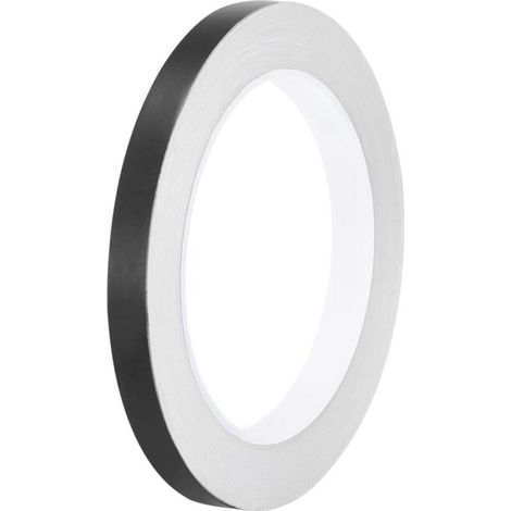 Ruban adhésif métallisé de 1 cm x 50 m pour carrelage, idéal pour murs, placards, salles de bain, sols, carrelages, voitures et décorations d'art, noir (1/5)