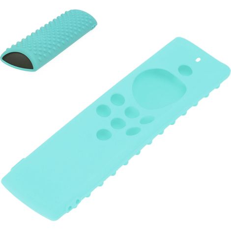 Waschbare Silikon-Schutzhülle für die Fire TV Stick Lite Fernbedienung, Mintgrün, rutschfest mit Kabel (1/5)