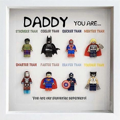 Cadre photo mural super-héros 2024, décoration rétro avec personnages de dessins animés pour toute la famille