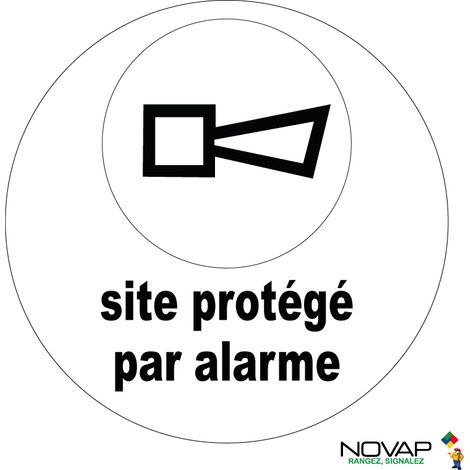 Panneau Site protégé par alarme - Rigide Ø300mm - 4060040