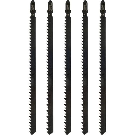 RGE BDD Lame de scie sauteuse allongée pour le travail du bois Lame de scie en aluminium Lame de scie à chaîne (5 pièces) (1/5)