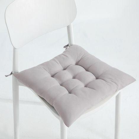 Set di 4 cuscini per sedia, cuscini per sedia, 40 x 40 cm, con corde, per sala da pranzo, soggiorno, interno, giardino, studio