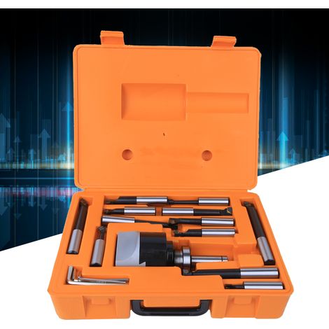 Ensemble de têtes d'alésage 40CR pour fraiseuse CNC, kit d'outils C20-F1-18-12PCS 75 mm pour aléseuse horizontale (1/5)