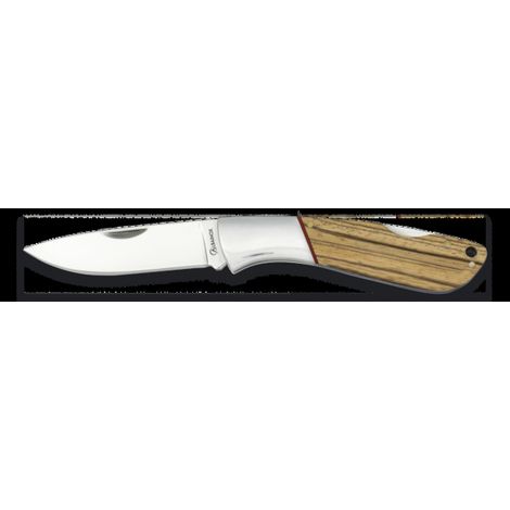 Couteau pliant Martinez Albainox navaja manche bois zèbre lame inox 7.8 cm