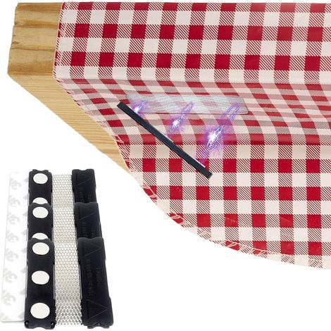 Pinzas para mantel, magnéticas, autoadhesivas, invisibles, juego de 6 piezas.