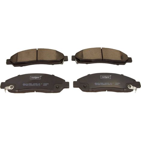 Plaquettes de frein Max Gear pour Isuzu D-Max (8DH) 2.4 4x4, 2.5 D, 2.5 D 4x4, 3.0 D 4x4, 3.0 DITD, 3.5 V6 24V 4x4, 07-