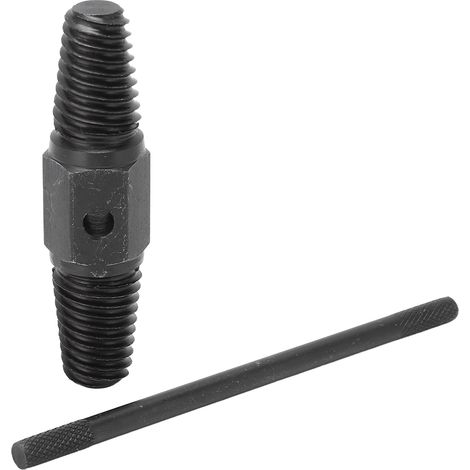 Extracteur de vis acier A4 double usage pour tuyau eau vis boulons cassés rouillés 1/2in 3/4in avec poignée outil démontage robinet vanne (1/5)