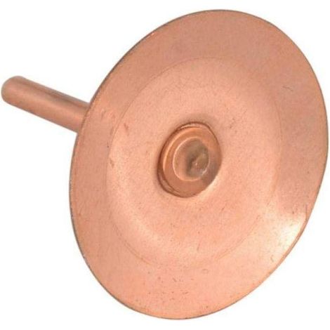 Copper Disc Rivets 20 X 20 X 1.5Mm (Pack 100) (1/3)