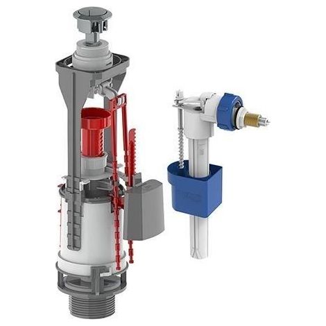 Kit mécanisme WC à alimentation latérale - ROUSSEAU - Certifié NF - Silencieux - Hauteur réglable de 320 à 410 mm
