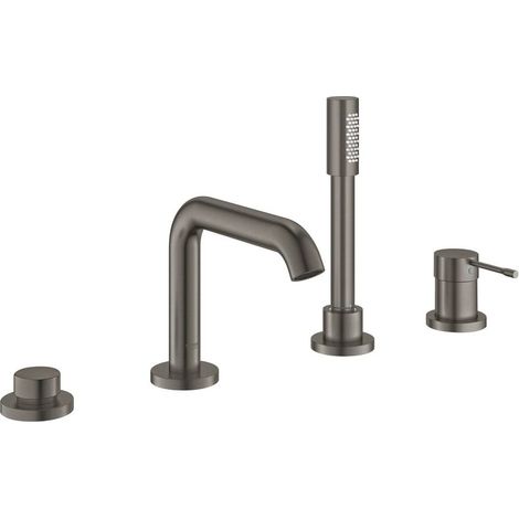 4-Loch-Einhand-Wannenkombination Essence 252511 hard graphite gebürstet (1/4)