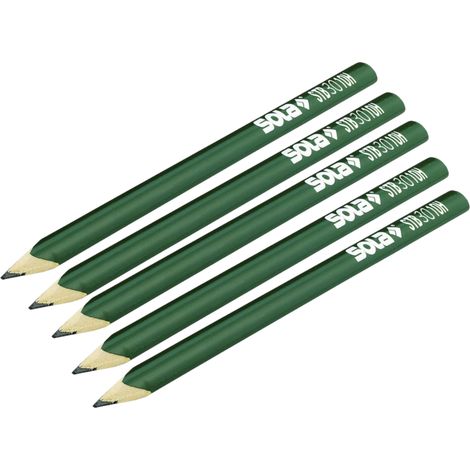 Matita muratore stb 30 10h verde tratto netto preciso sottile confezione 5 pezzi (1/5)