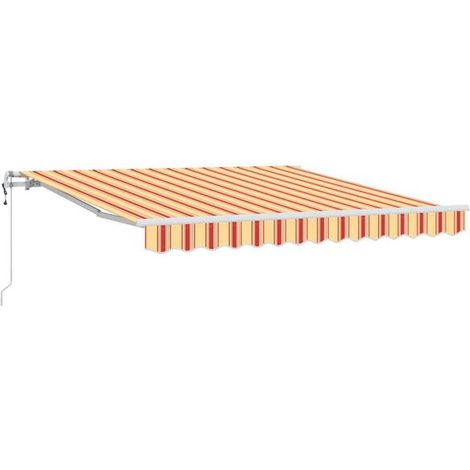 Store banne électrique rétractable, jaune-orange, 350 x 250 cm (1/5)