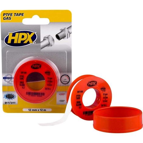 Teflonband weiß 12mm x 12m HPX - PT1212