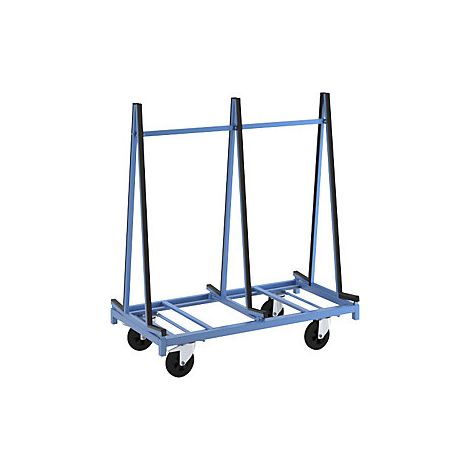 Carro para transportar lunas  2 camas  con perfiles de goma