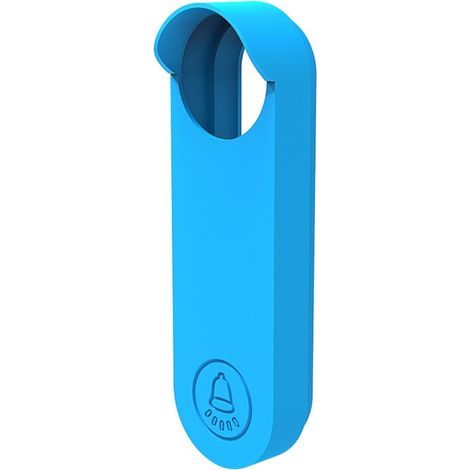 Housse en silicone compatible avec la sonnette sans fil Google Nest - housse étanche et anti-poussière, souple et facile à installer pour une utilisation en extérieur (Bleu) (1/4)
