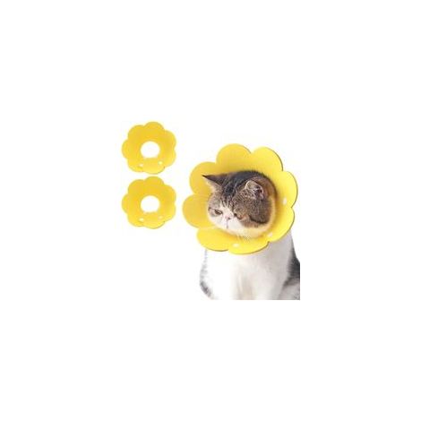 Collier Elizabethen en Feutre pour Chat 2 Pièces Réglable Anti-Léchage Protection Confortable (1/5)