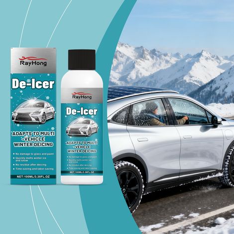 Enteisungsmittel für Autos zur winterlichen Reinigung von Windschutzscheiben und Rückspiegeln, zur Schneeentfernung von verschiedenen Oberflächen – 100 ml -- BIEMMEDUE (1/5)