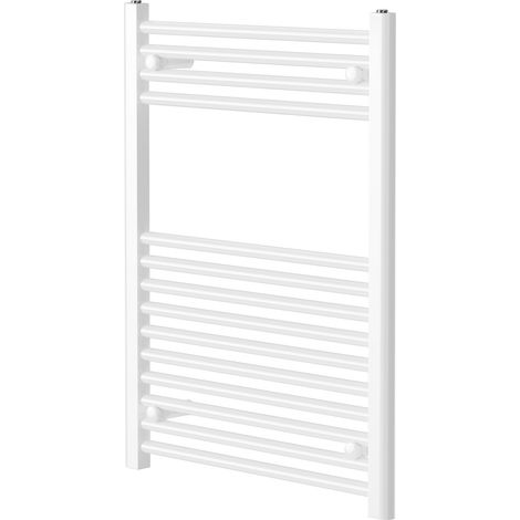 Pizarro White 800mm x 600mm Straight Heated Towel Rail (1/5)