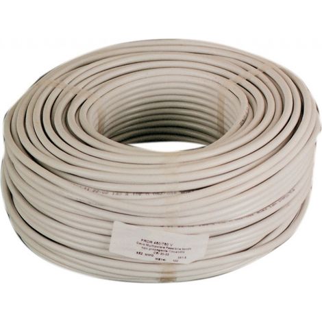 Cavo Elettrico H05VV-F SEZ. 3X1,00 mm. bianco. Prezzo al metro.