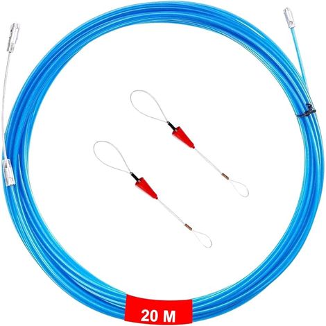 φ 3,6 mm Tire Fil électriques, Fish Tape Cable 20 m, Aiguille Passe Cable pour Câble de Communication Mur Conduit de Sol (1/5)