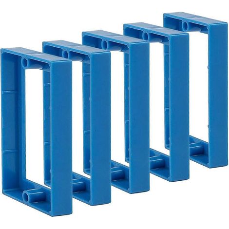 Lot de 5 rallonges de boîte de prise simple 1/2 pouce (bleu) (1/5)