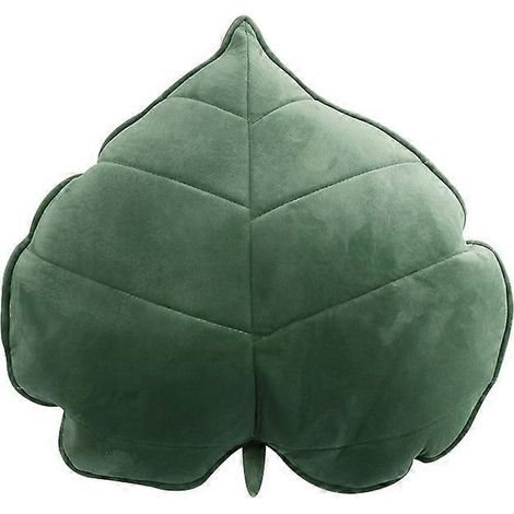 Coussin décoratif en forme de feuille 3D, coussin esthétique en forme de feuille, coussin décoratif amusant en forme de plante, coussin doux en forme de feuille pour canapé ou chambre.
