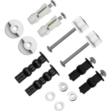 Kit De Fixation Pour Abattant De WC - Charnière En Acier Inoxydable - Adapté Trou 14 À 18 Mm - 3 Paires (1/5)