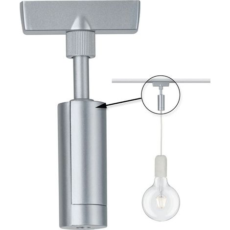 PAULMANN 95551 ELÉMENT POUR SYSTÈME DÉCLAIRAGE SUR RAIL HAUTE TENSION CHROME (1/5)
