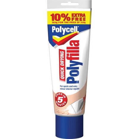 Polycell 5093000 Multipurpose Quick Drying Polyfilla 330g + 10% Extra PLCQDP330VP (1/2)