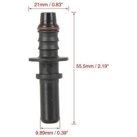 1 pièce Réservoir d'essence, ligne de carburant en nylon et caoutchouc, raccord rapide 7,89–11,89 mm, tuyau automobile compatible avec véhicules essence et diesel