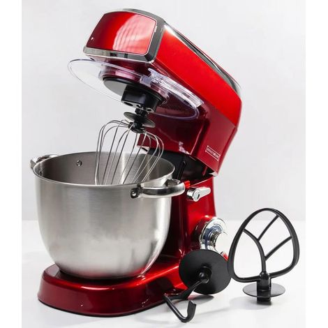 Robot pâtissier 2100W – Bol inox 7,5L – Moteur planétaire pour performances optimales – Protection anti-éclaboussures – Royalty Line
