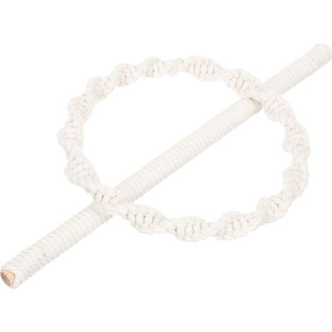 Embrasse de Rideau Bohème en Coton Tissé Main, Set 1 Pièce, Décorative et Résistante, pour Boutique ou Café, Style Simple et Élégant (1/5)