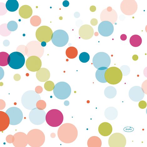 Duni Servietten Bubbles Multi 33 x 33 cm - 20er Pack Serviette
