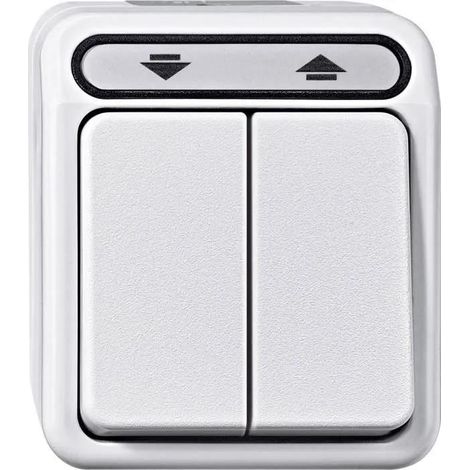 merten AQUASTAR interruptor blanco polar para zonas húmedas