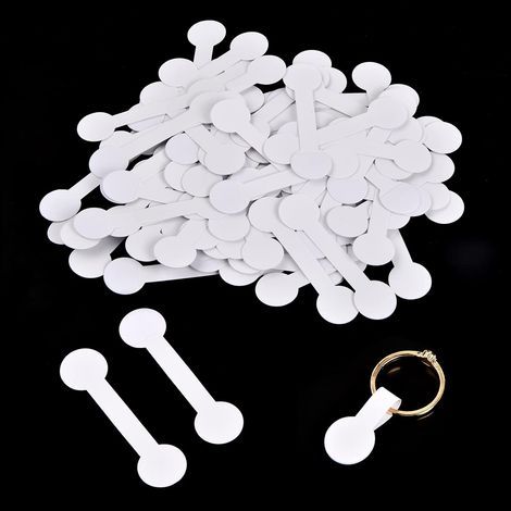 100 Pieces Price Tags, Multi-Purpose Self-Adhesive Labels, Blank Jewelry Labels, Blank Stickers for Jewelry, Necklaces, Earrings, Rings (1450mm) (1/5)