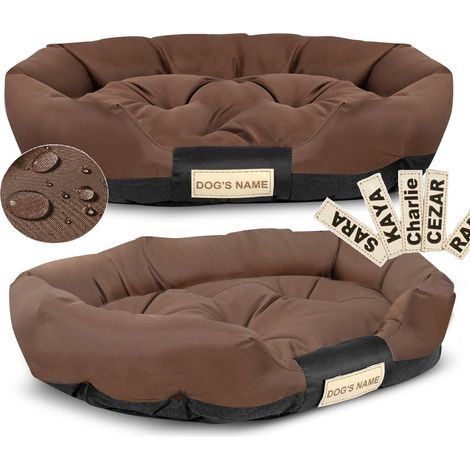 Cuccia per cani 115x95 cm personalizzata, impermeabile, marrone