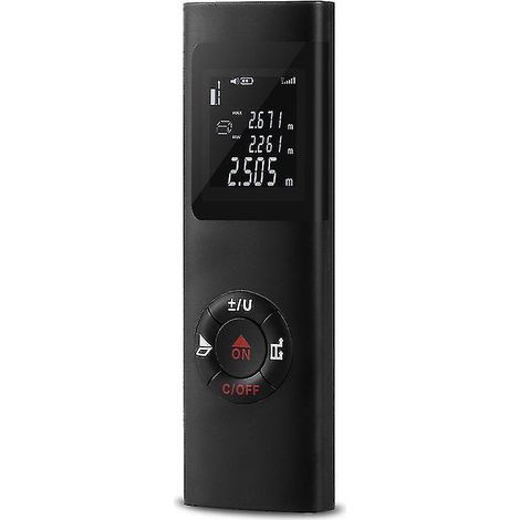 Tragbarer 40-m-USB-Laser-Entfernungsmesser, LCD-Laserlineal, digitales Maßband, Infrarot-Messinstrument (1/5)
