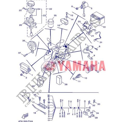 Kit serratura Yamaha 4P9-H2501-02 Neiman Cygnus 125 XC125 2009
