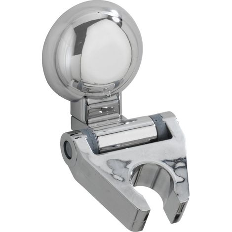 WENKO Magic-Loc Duschkopfhalter Fiorina, Ø 11 cm, Befestigen ohne bohren, Silber glänzend, Kunststoff chrom , Kunststoff (ABS) chrom (1/5)