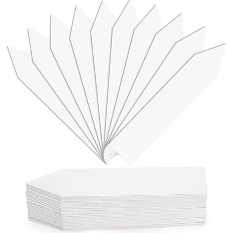 CCYKXA Packung mit 100 Kunststoff-Pflanzenetiketten, 10 x 2 cm - Gartenetiketten für Blumentöpfe (1/4)